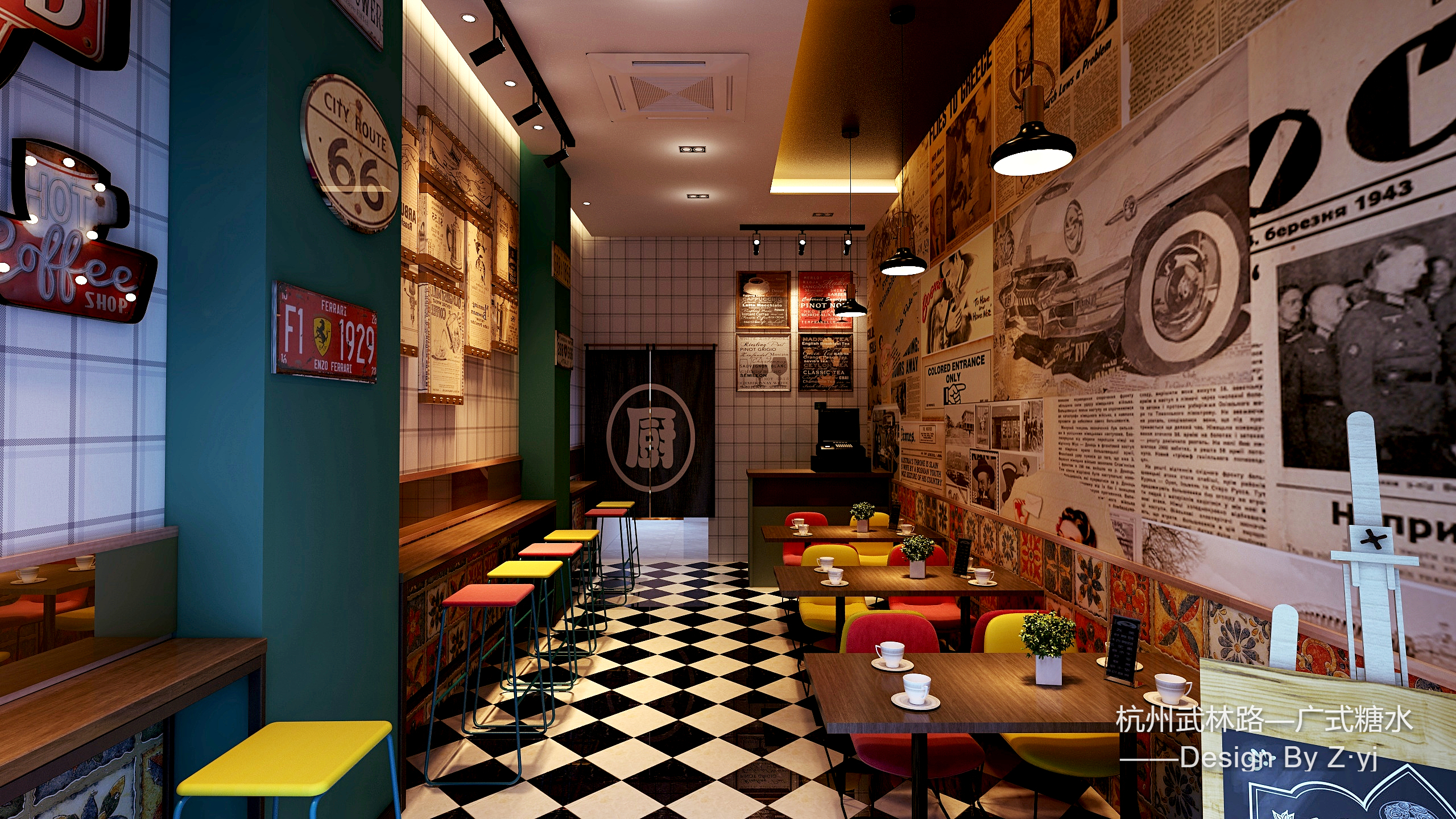 JMG空间设计-武林夜市——糖水店装修效果图