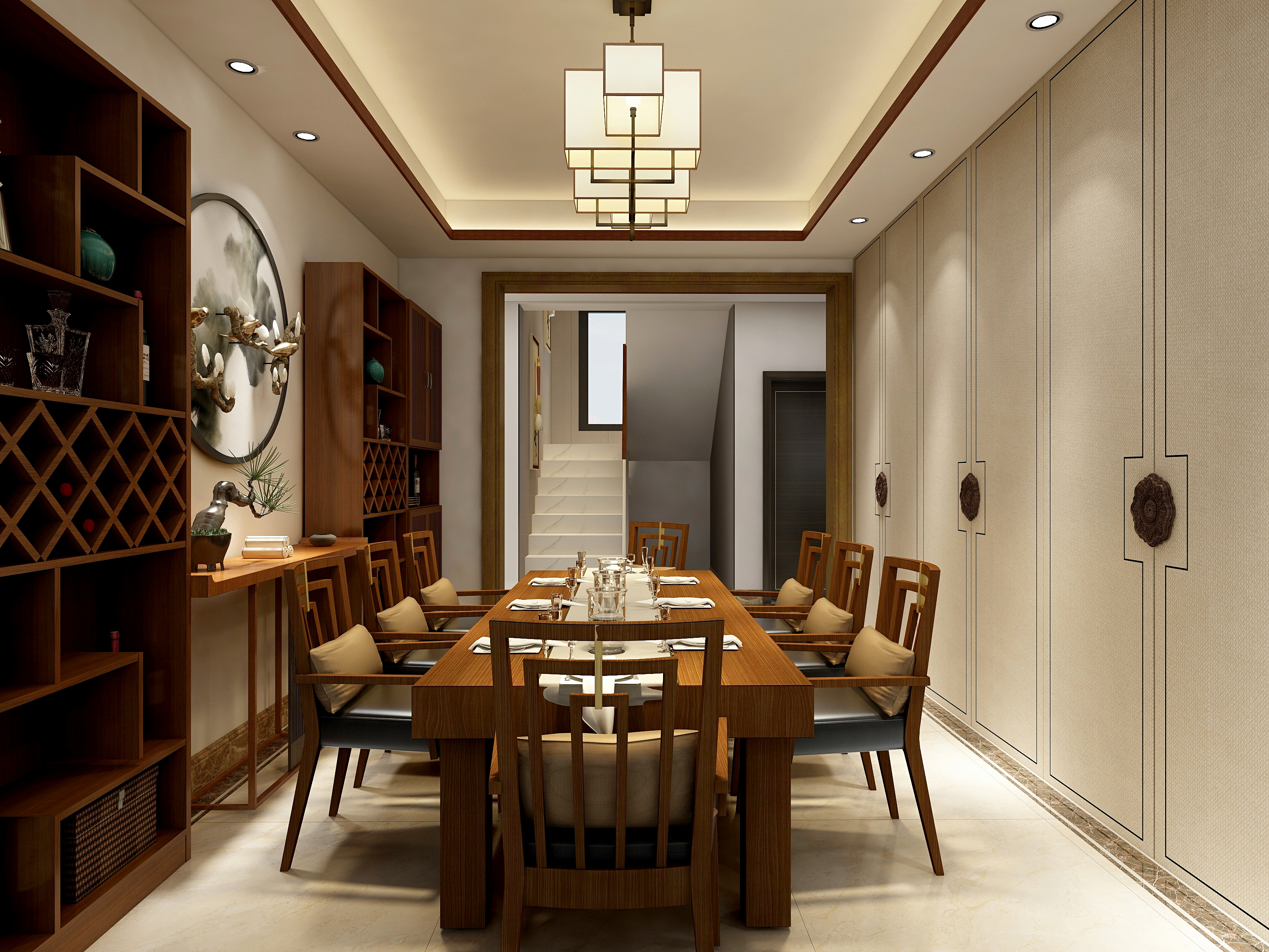 设计官-新中式客餐厅-副本-装修设计方案