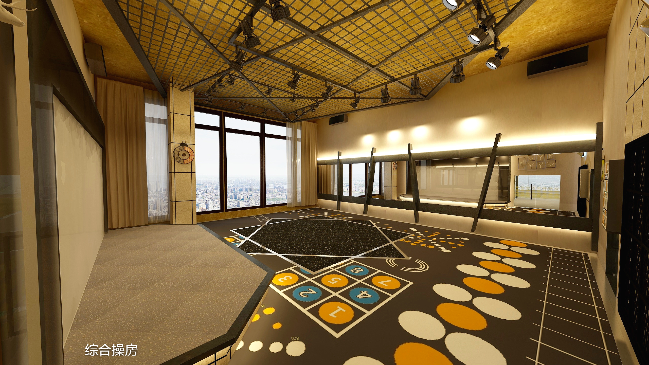 梅起硕-呈贡新都昌-健身房(最终成品不在此展示)-装修设计方案