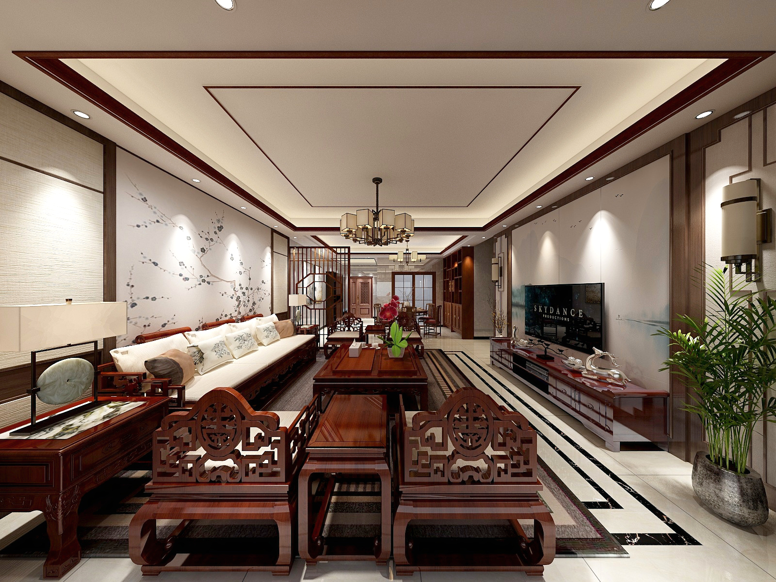 茶凉言尽hVUj-新中式装修效果图