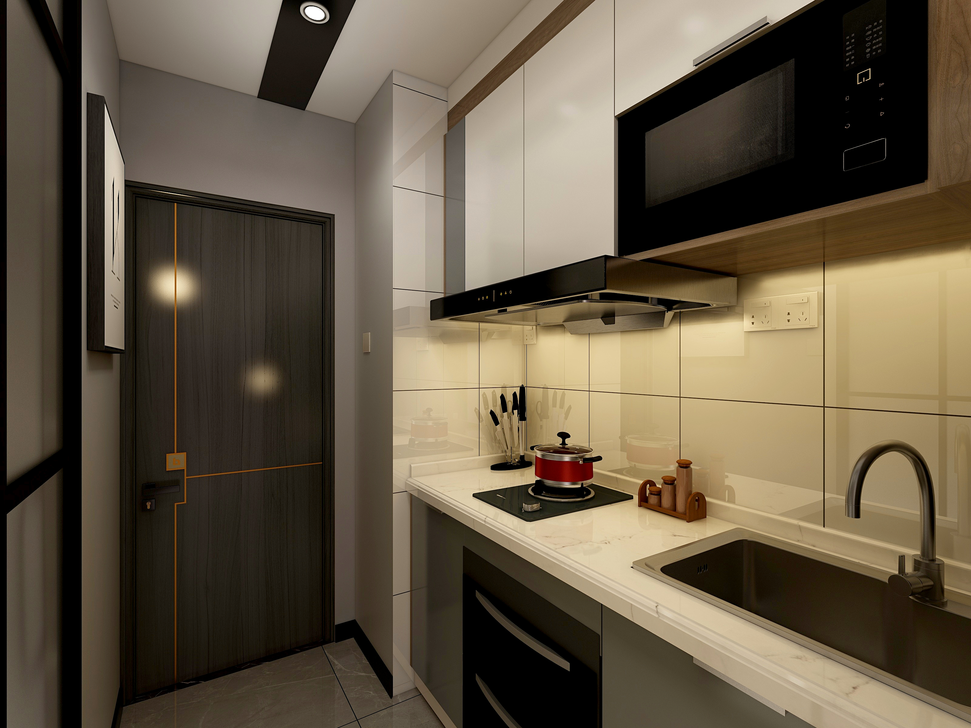 RainBow海风-轻奢风小公寓-装修设计方案