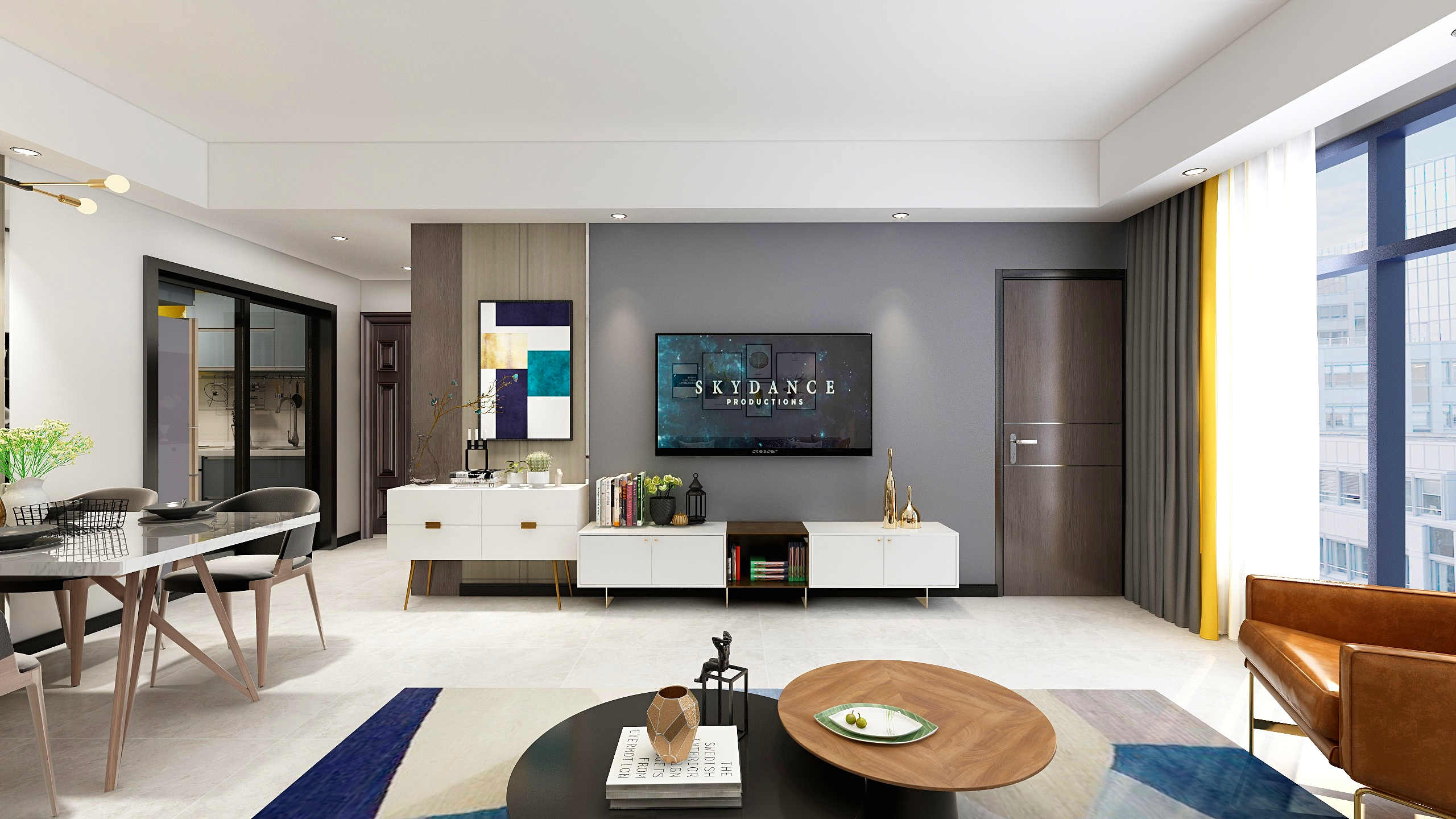 CQ陈哥-【琳的简约】131方现代简约洋房装修效果图