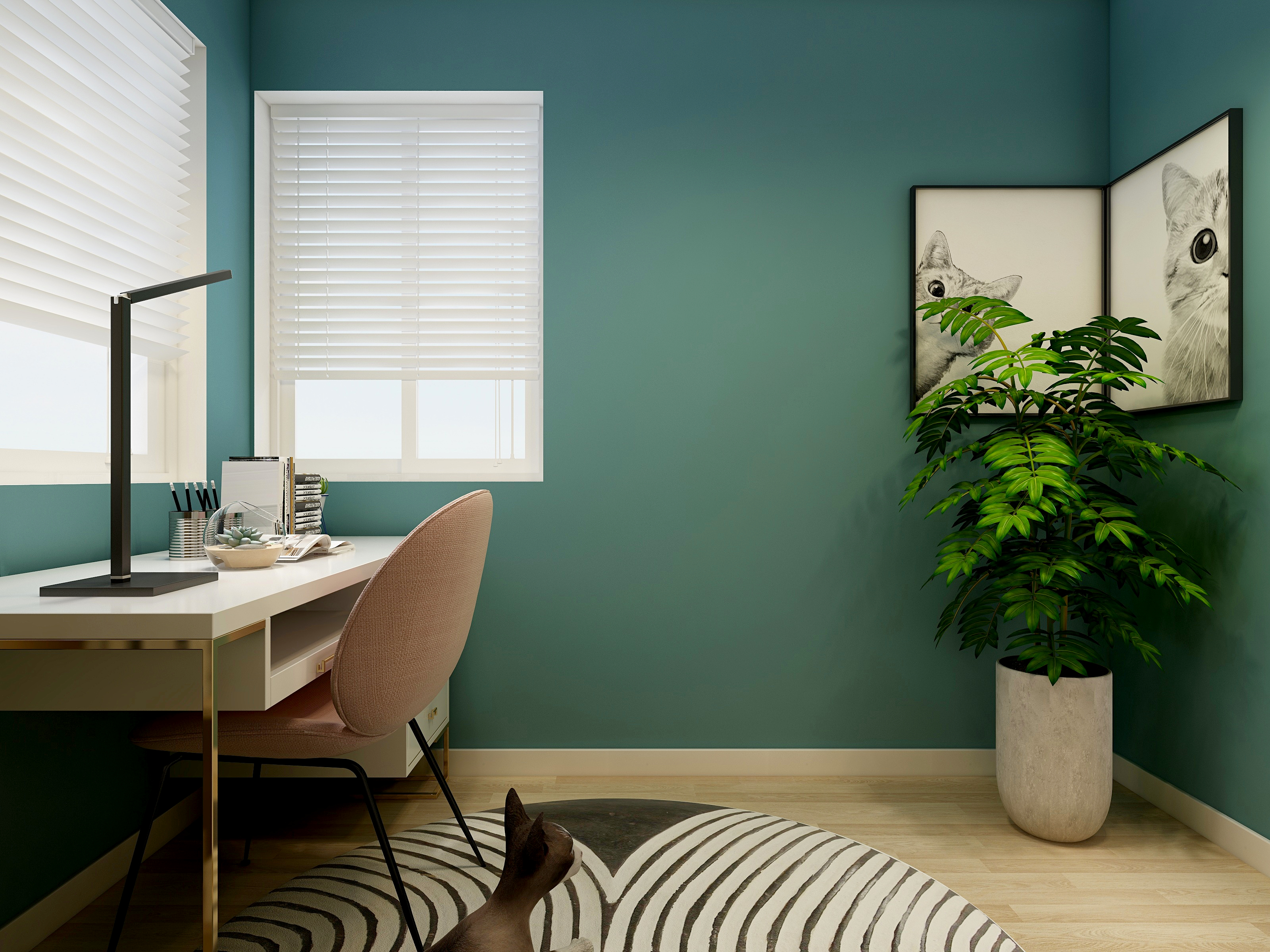 骑蜗牛追天黑-海德公园北欧84㎡3室装修效果图