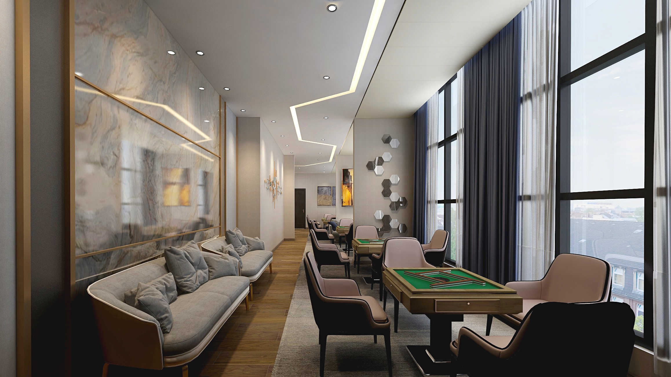 MS.彭-澜江合大酒店二楼-装修设计方案