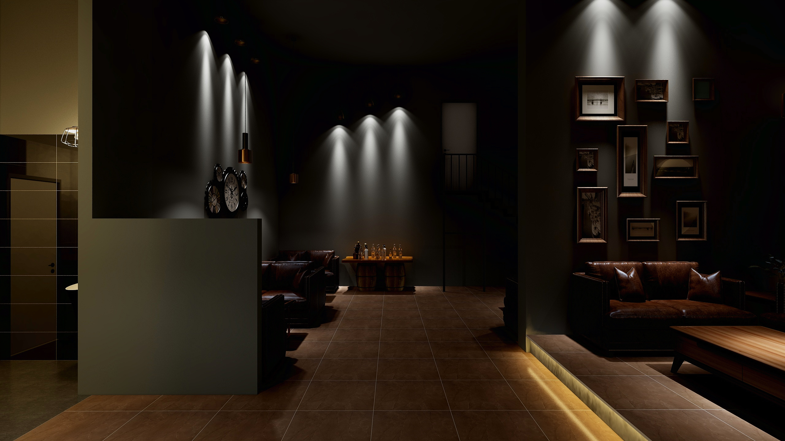 赵霖ZL-酒吧二层后厅装修效果图第3张