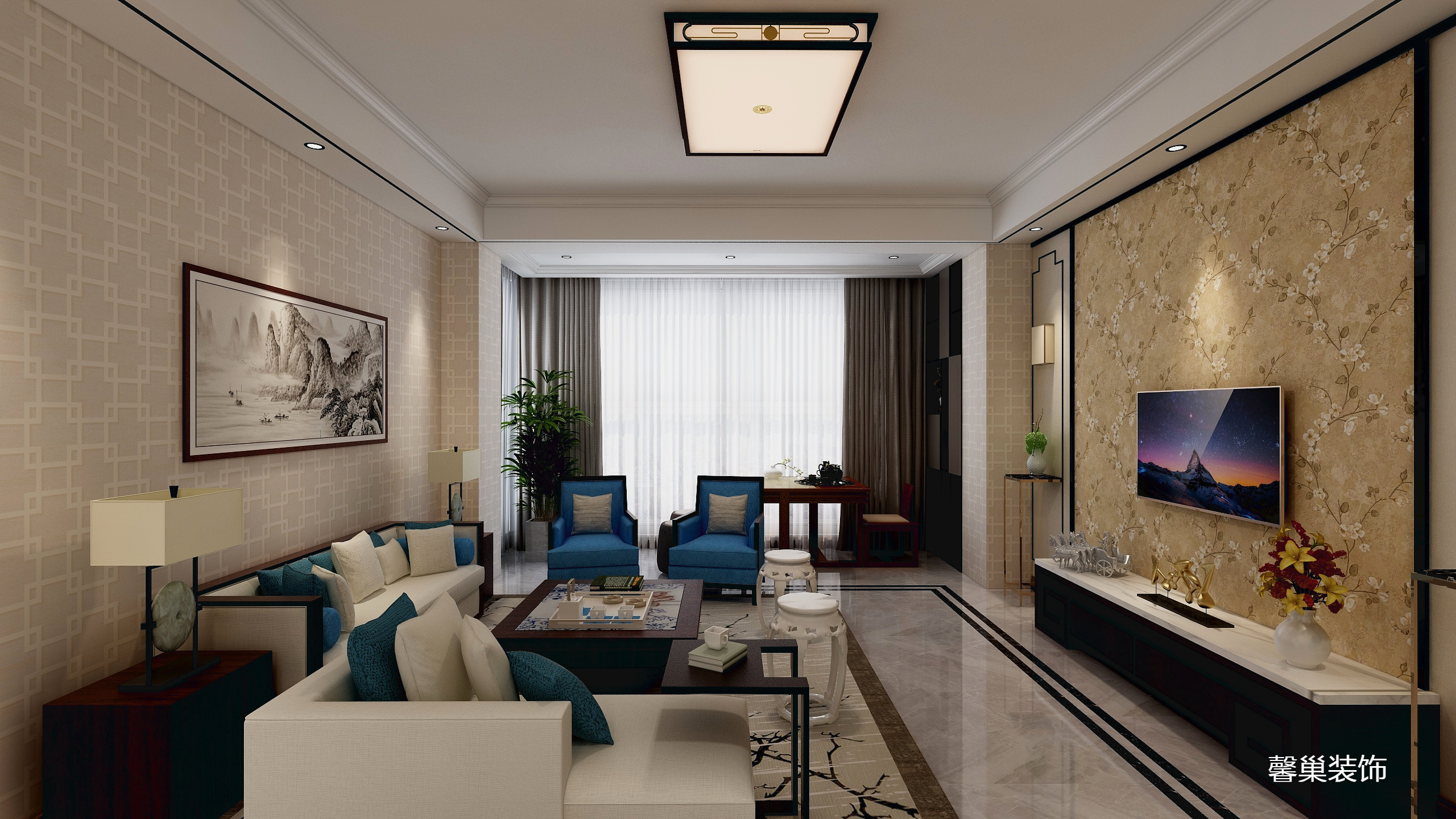 馨巢装饰CDKm-尚德公馆二栋吴斌雅居-装修设计方案