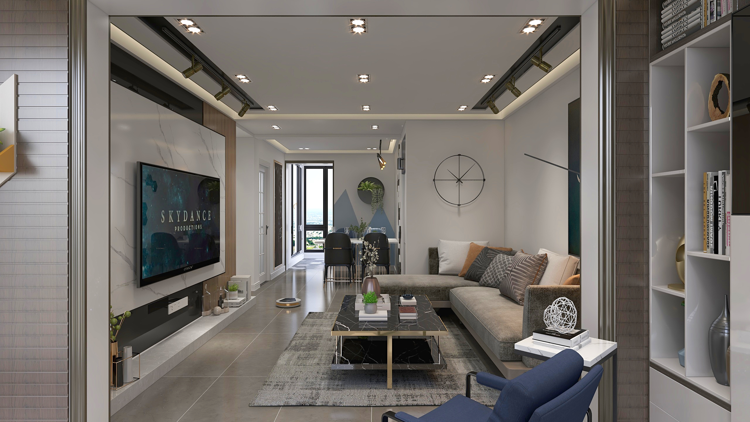 阳旸装饰2-和安综合楼01户型无主灯-装修设计方案