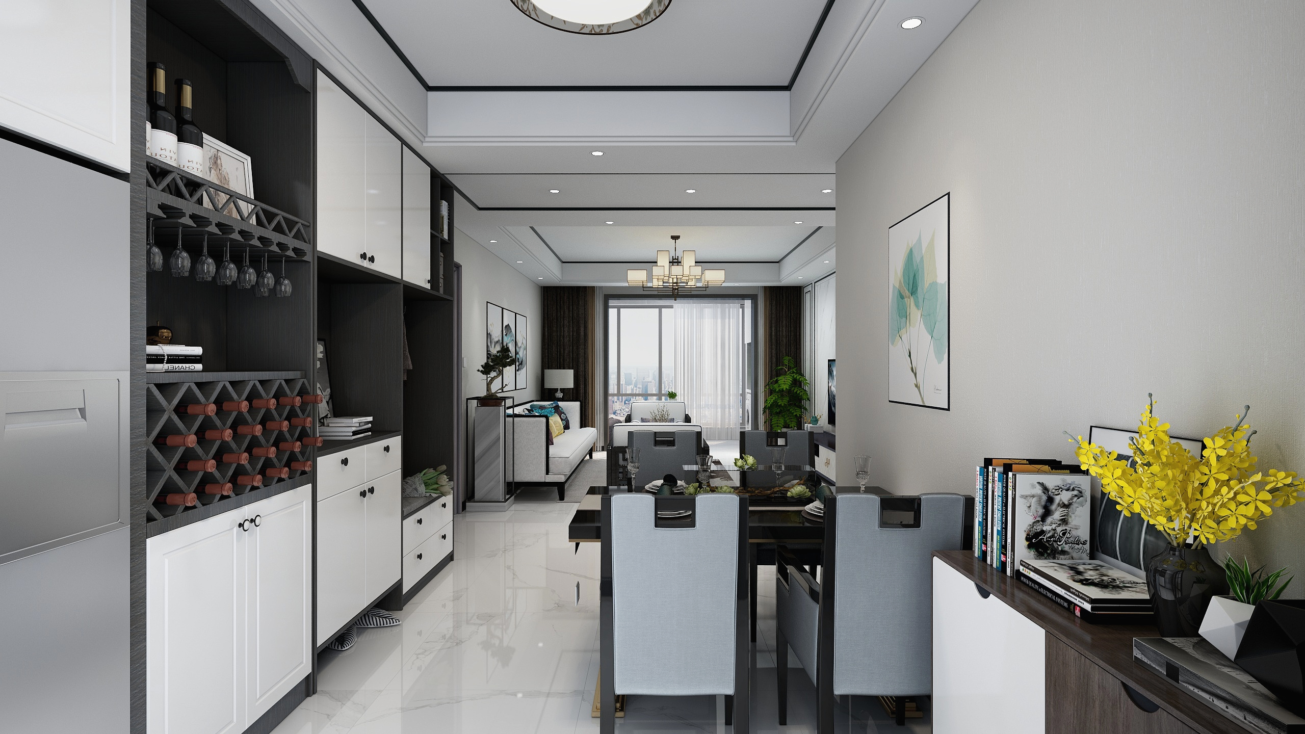 高忠宝-新天地贺先生家136-装修设计方案