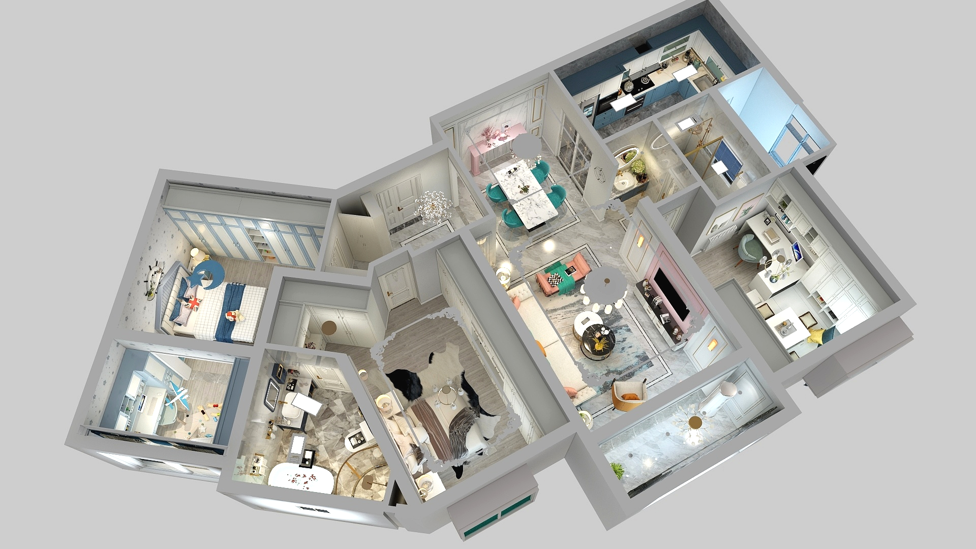 橘子_dVdL-澜桥公馆140--pink-副本-装修设计方案