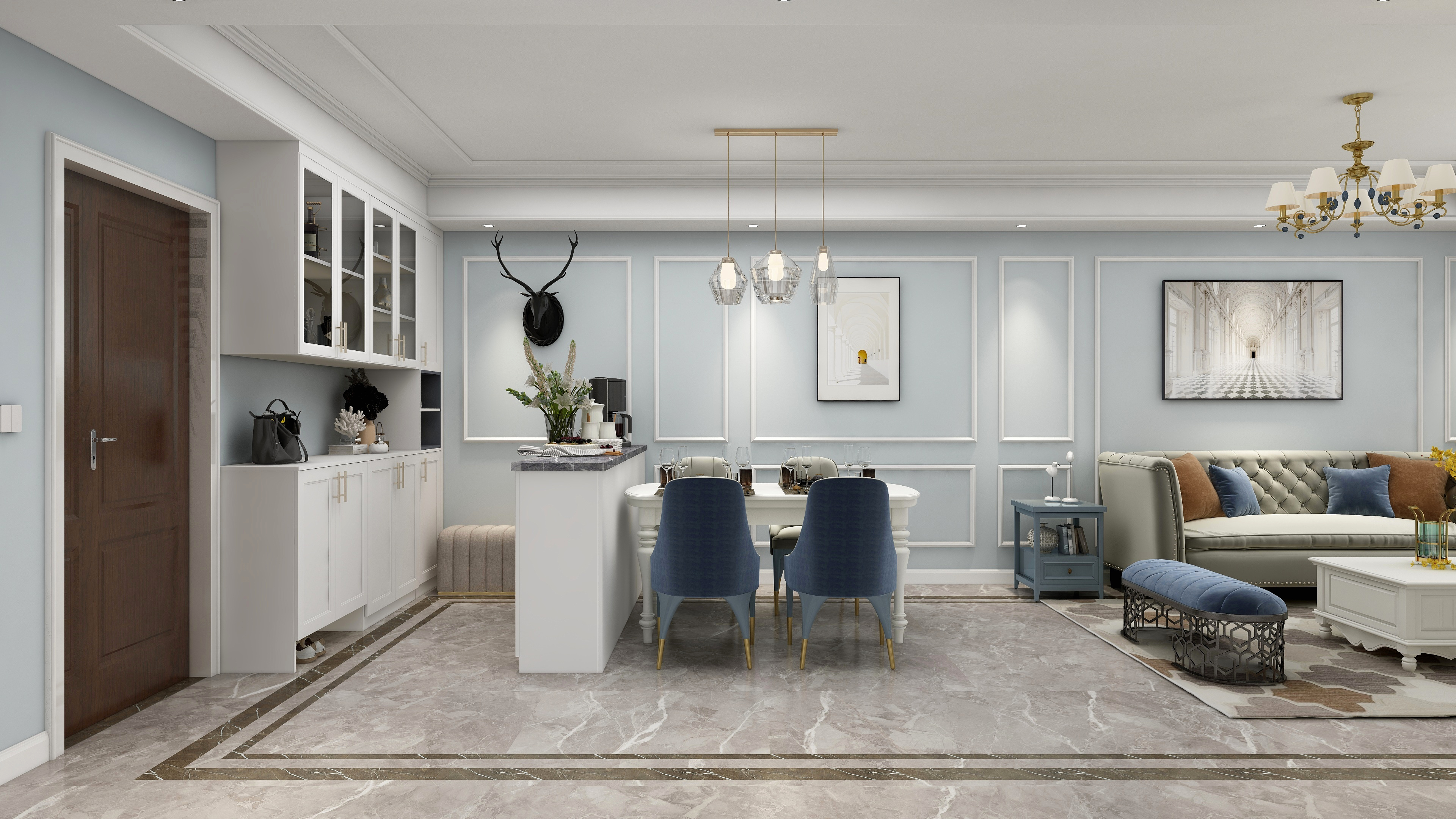 顺喜装饰工程-清新简欧-装修设计方案