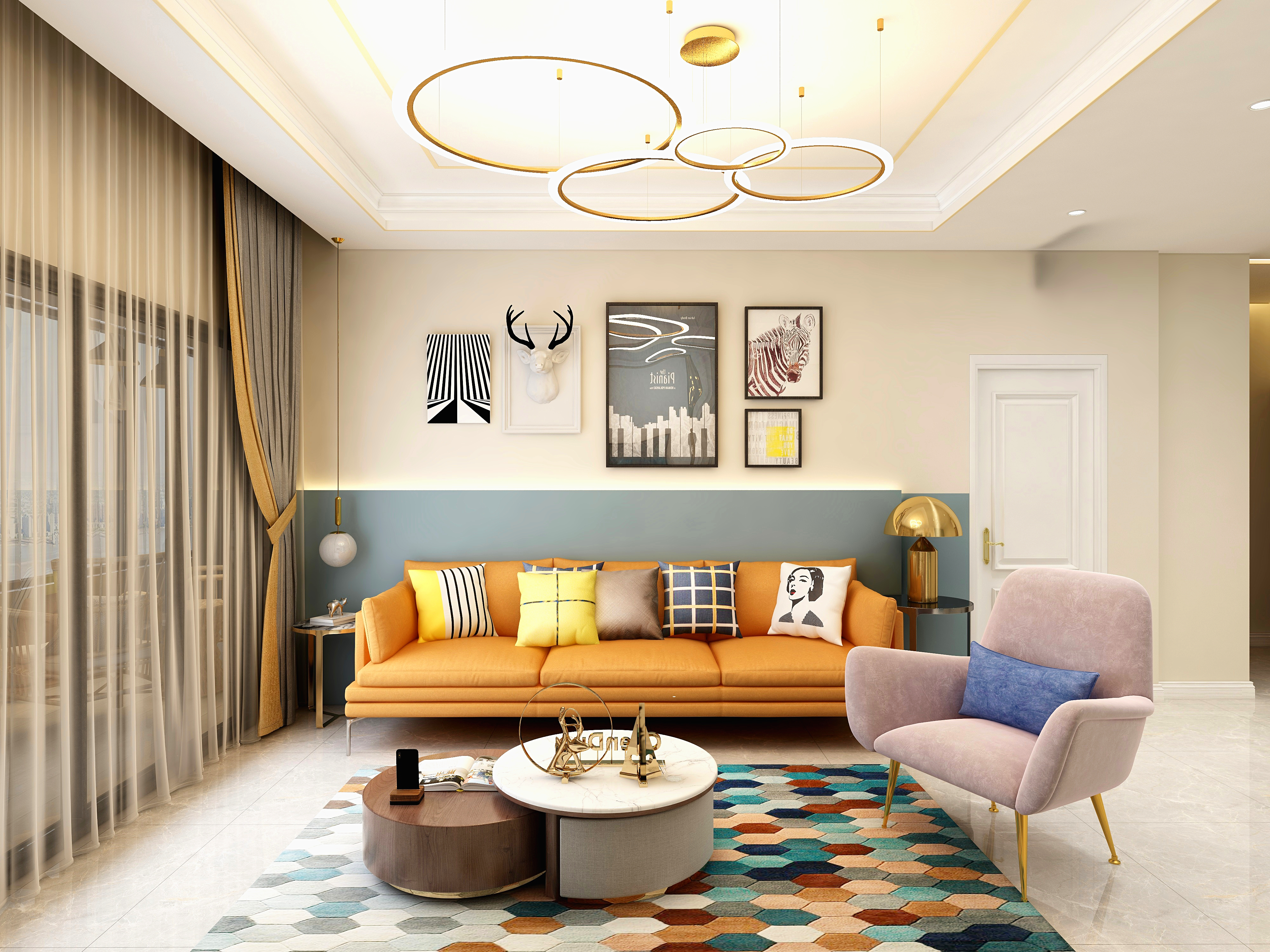 小鹿L-现代美式-装修设计方案