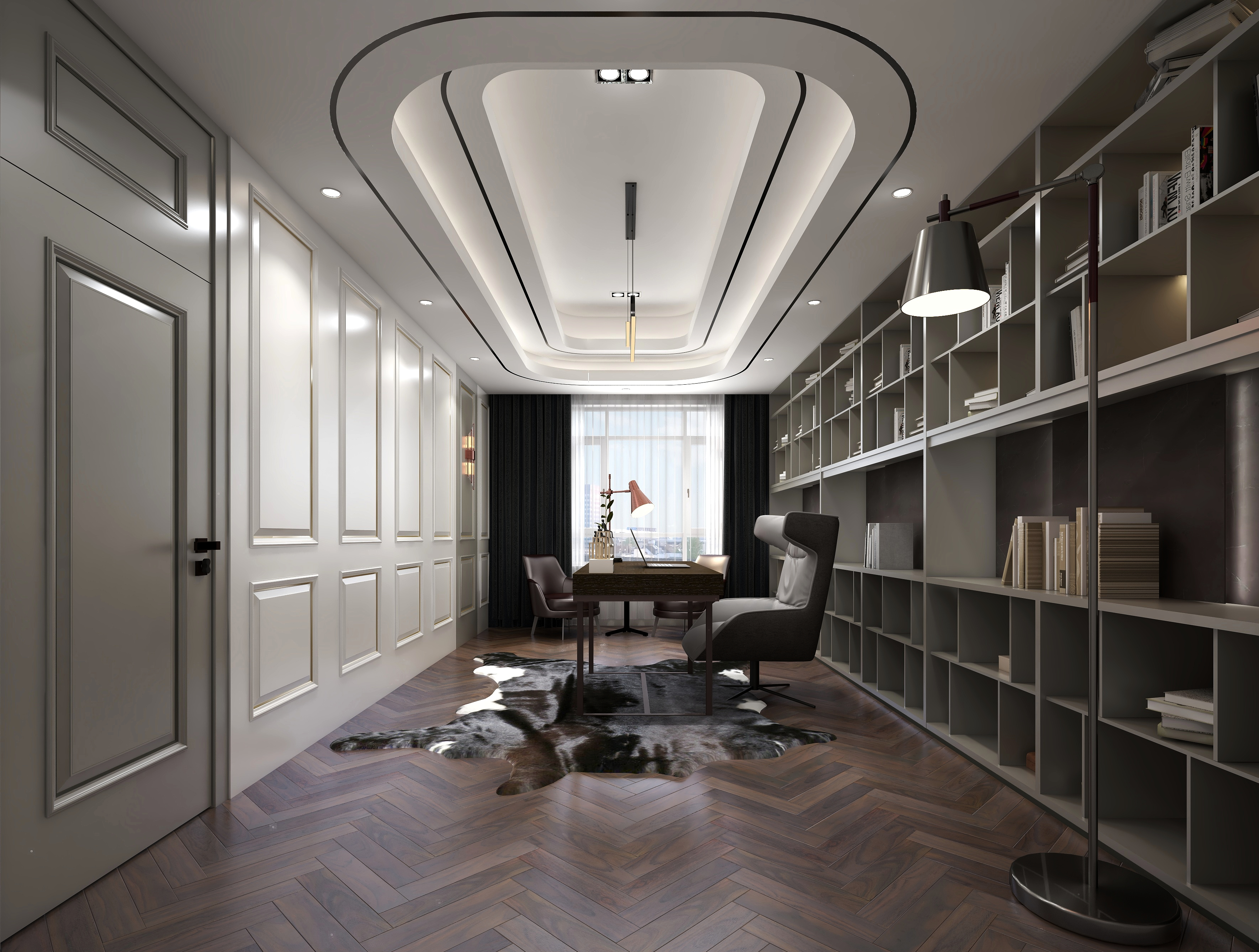 liuyangboloni-正军320平米轻奢大平层装修效果图