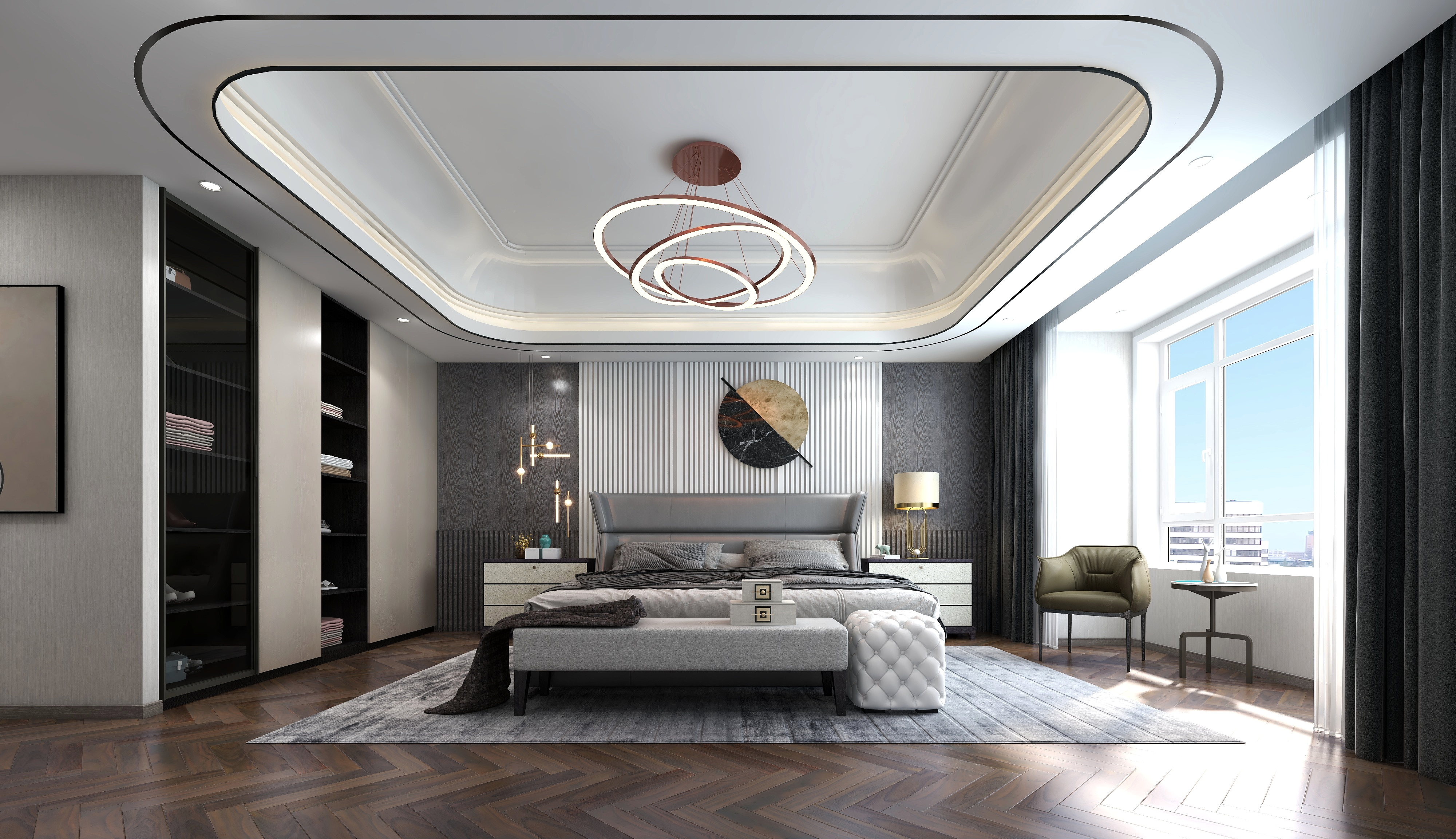 liuyangboloni-正军320平米轻奢大平层装修效果图