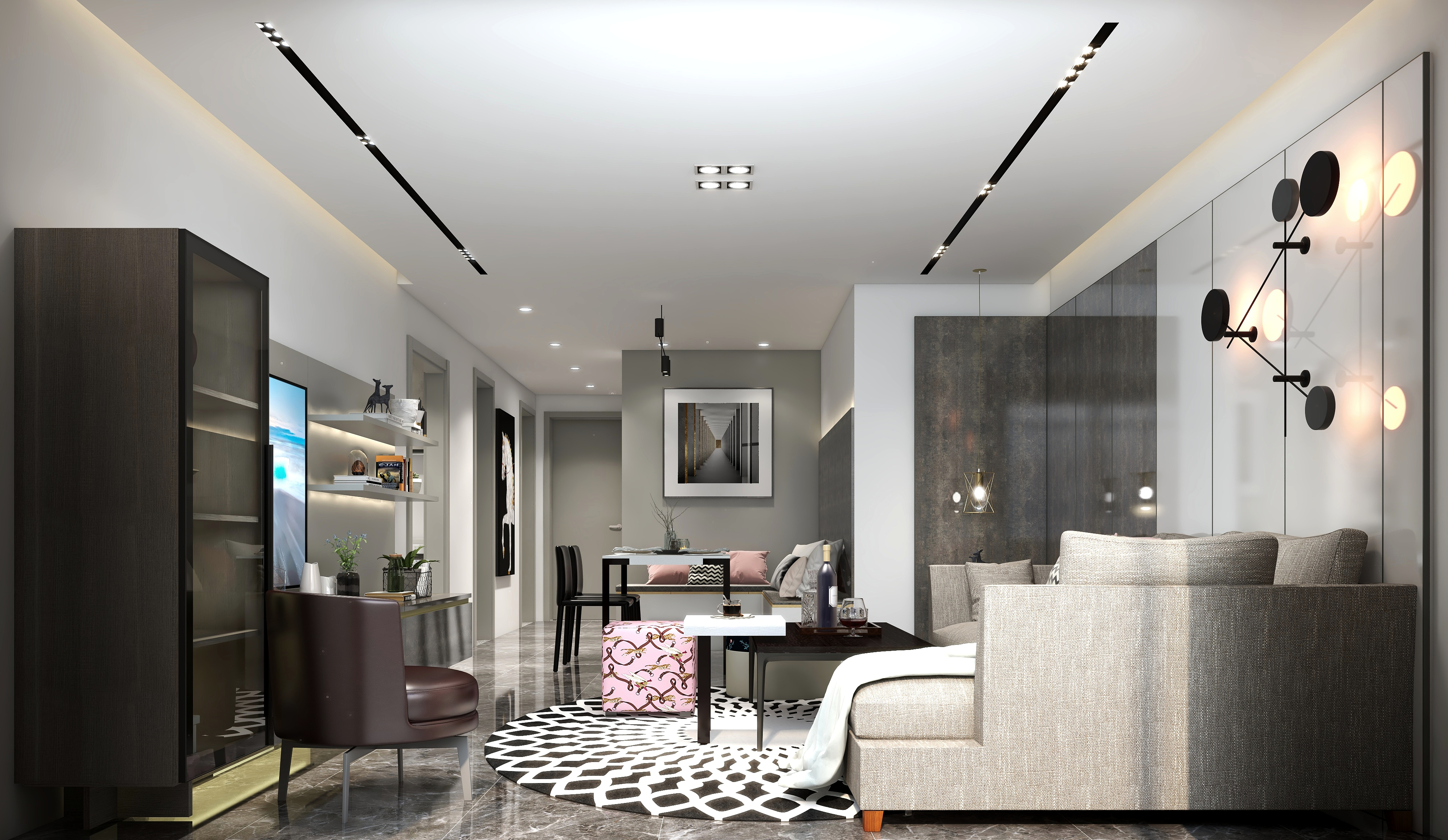 王威设计专用-96方后现代3居-副本-装修设计方案