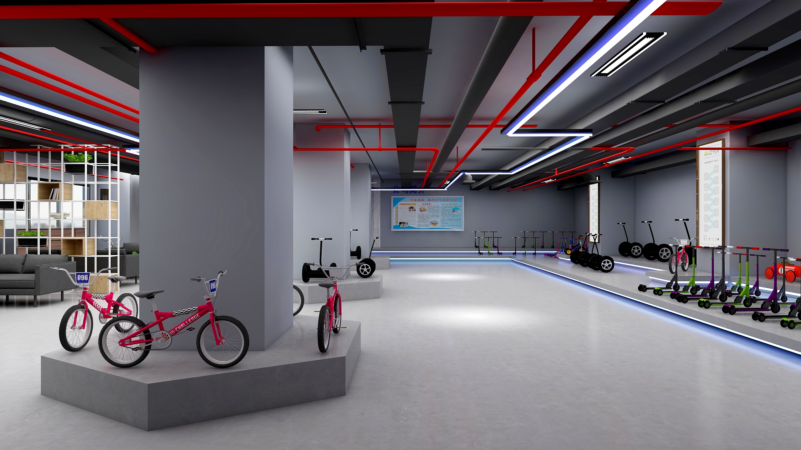 天蓝天设计工作室-深圳科技-办公楼修改确认图-副本-装修设计方案