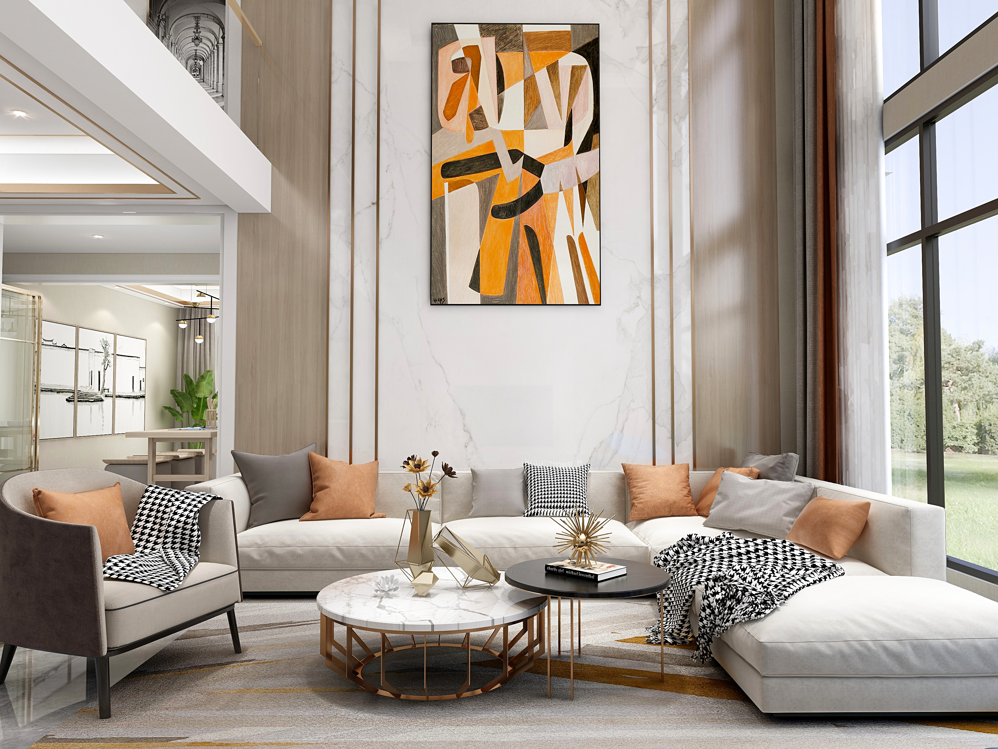 梦耀视觉设计-2层别墅户型装修效果图