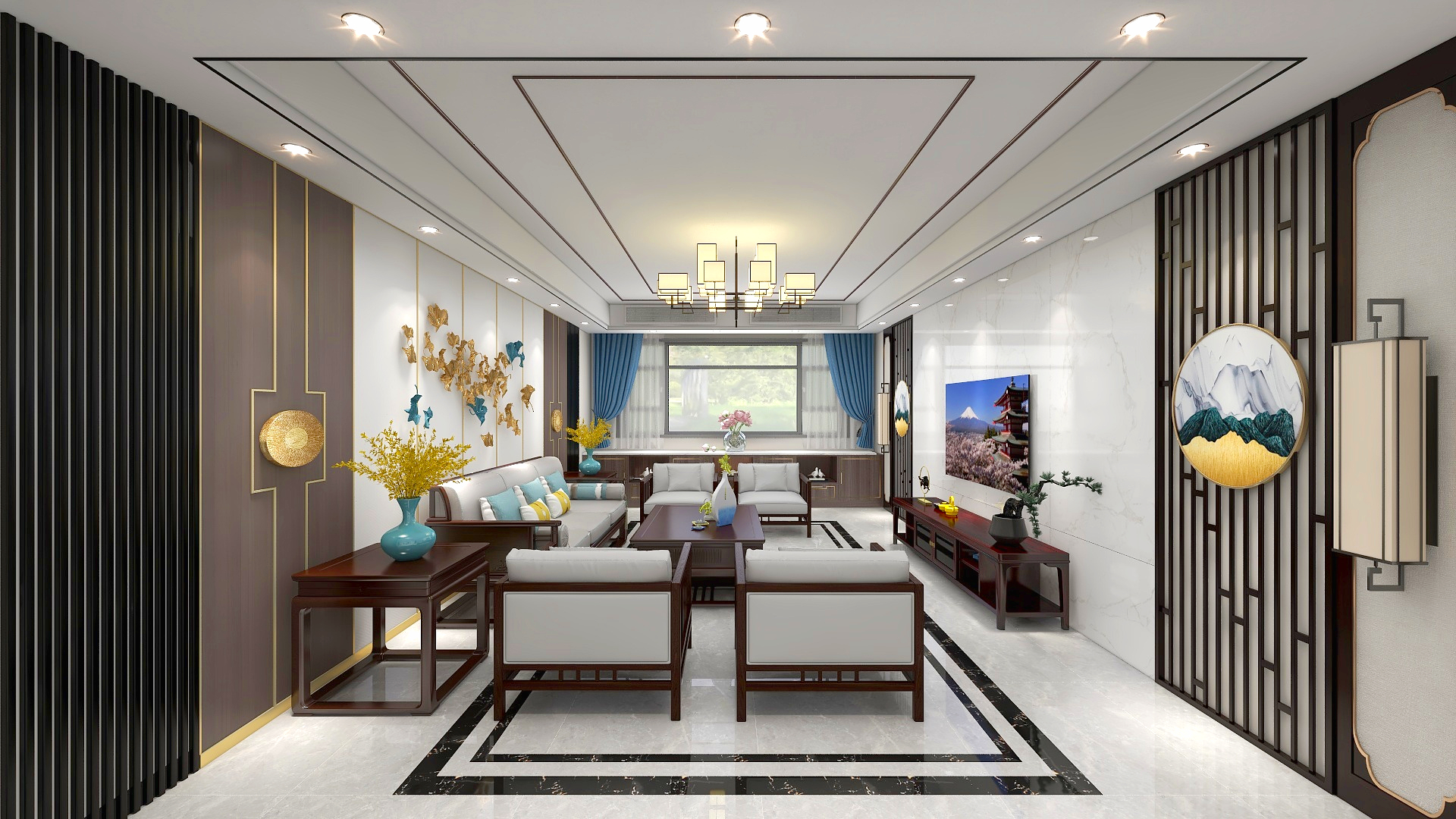 3V-新中式三居-装修设计方案