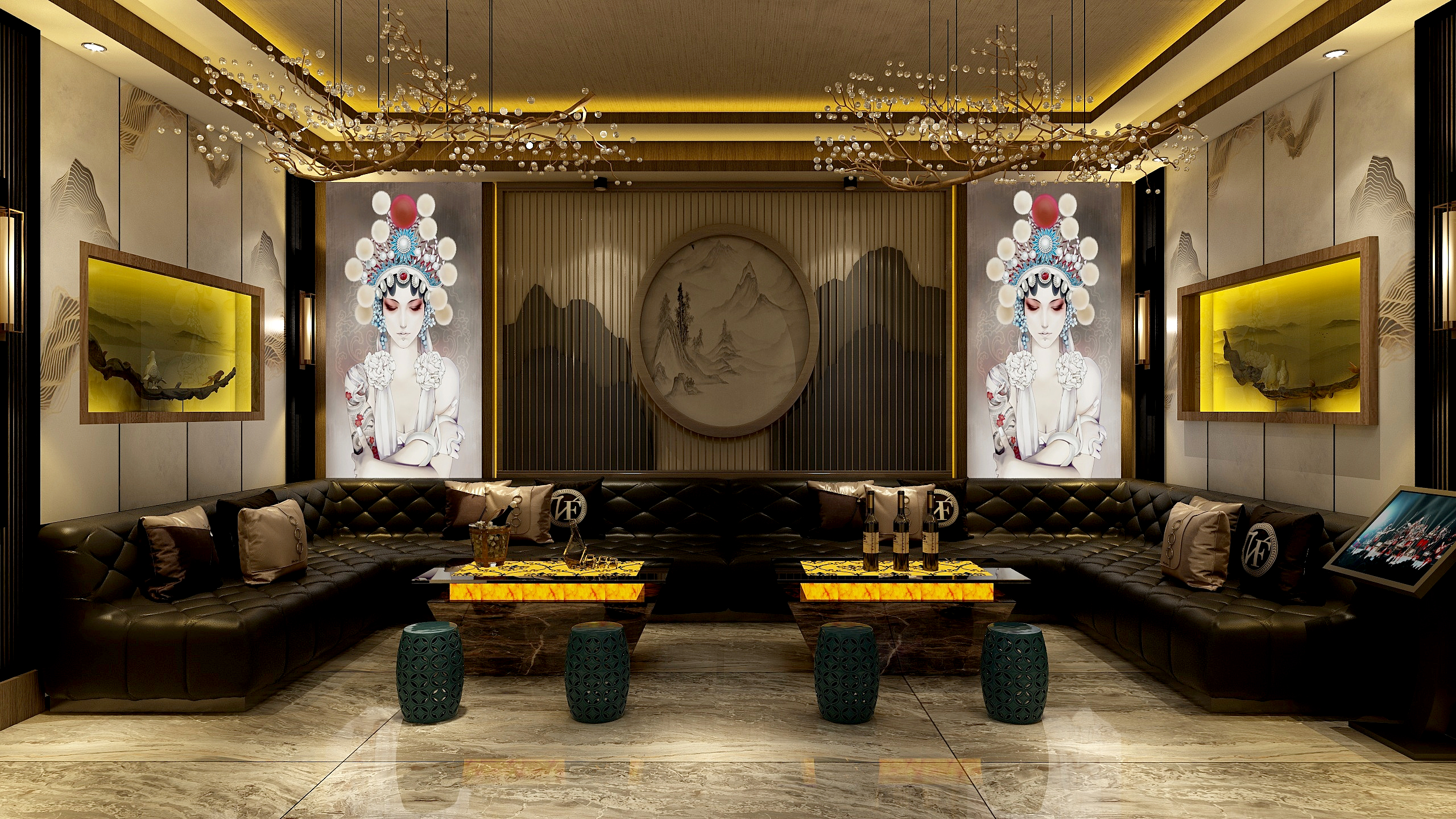 秀得雅痞15974823484-惠明家园KTV装修效果图