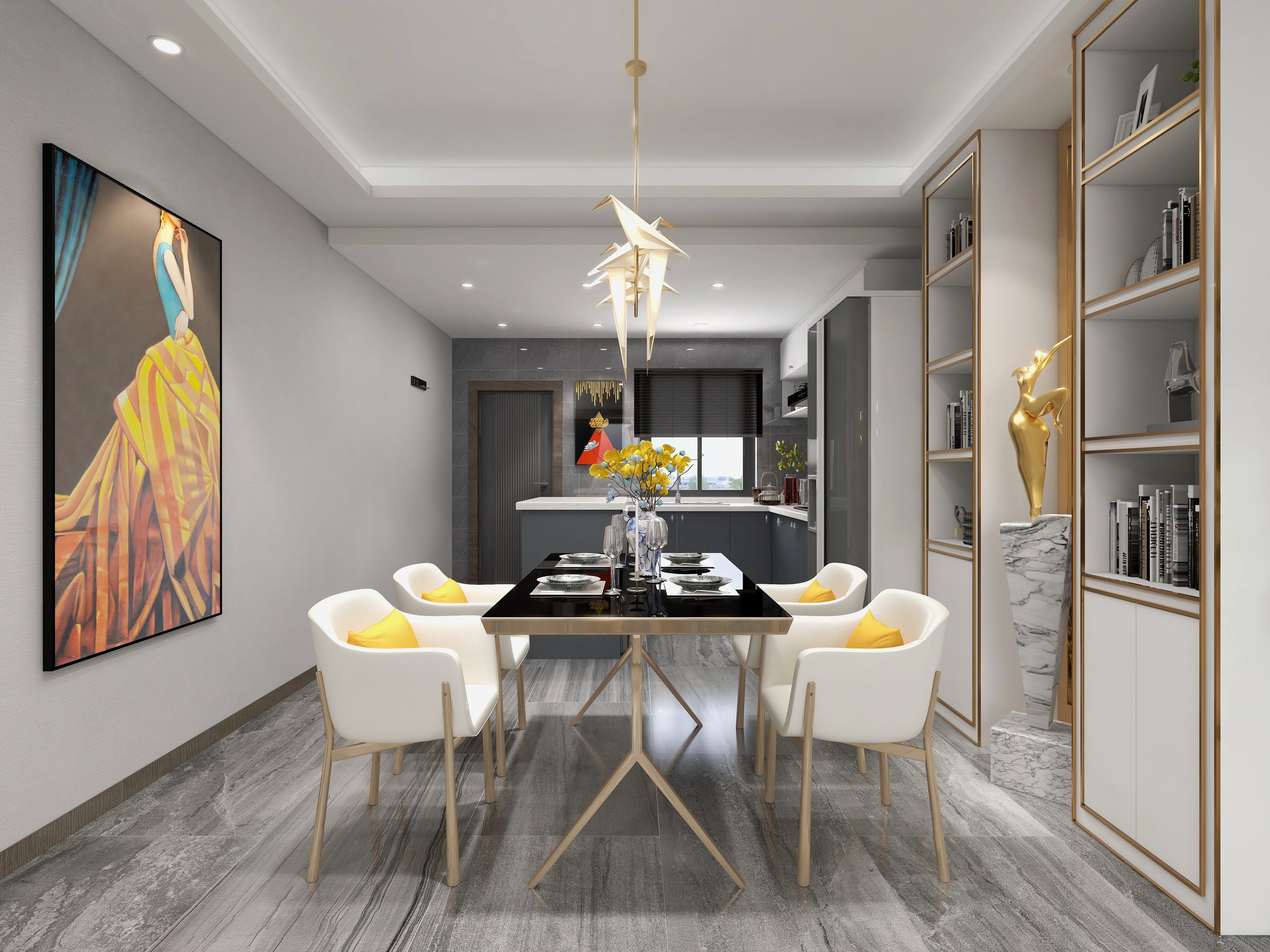 瑞文设计aJVf-富力124现代风格-装修设计方案