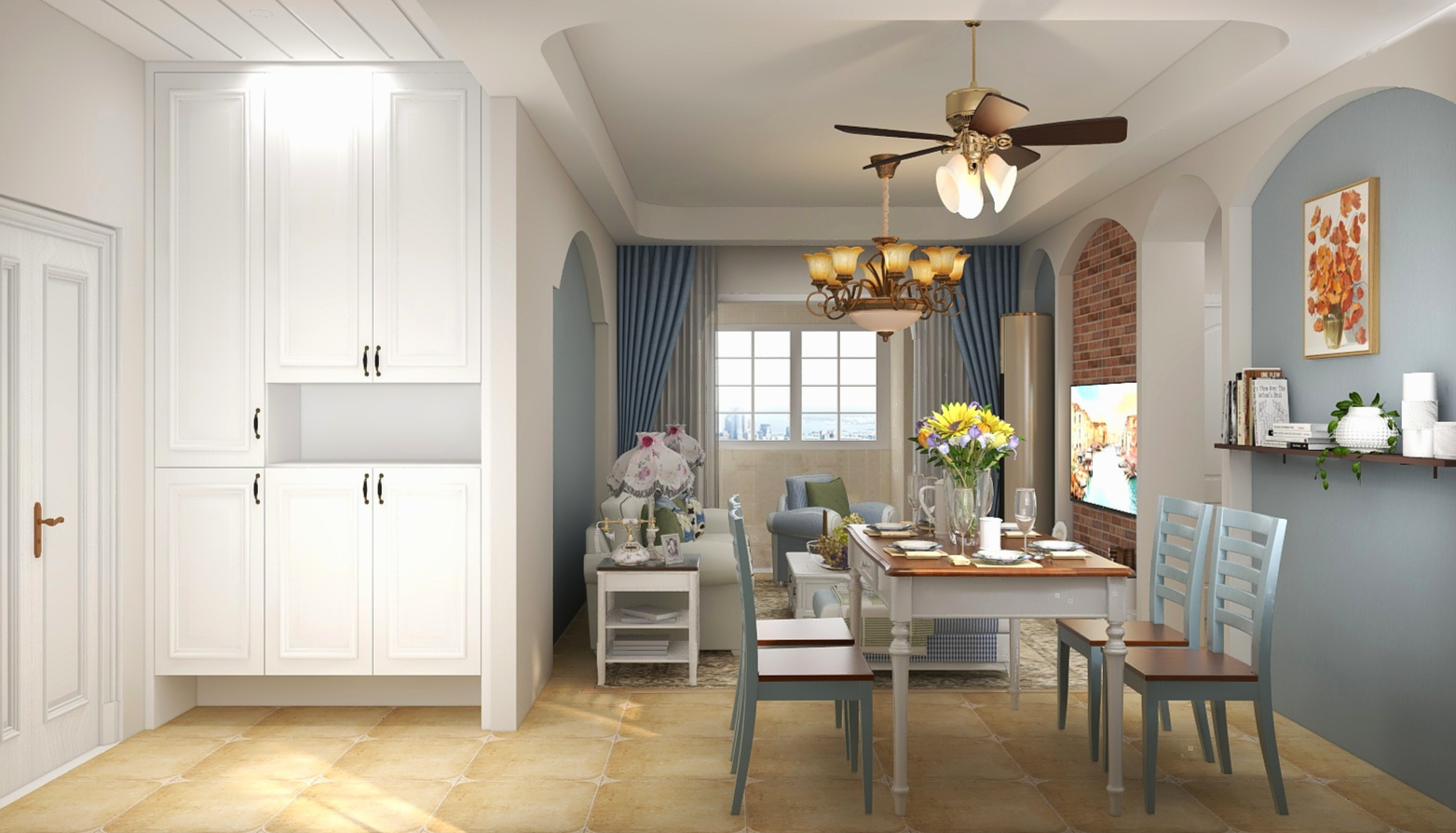 天又设计郑州独立设计师-椿园--A1-简约美式2-装修设计方案