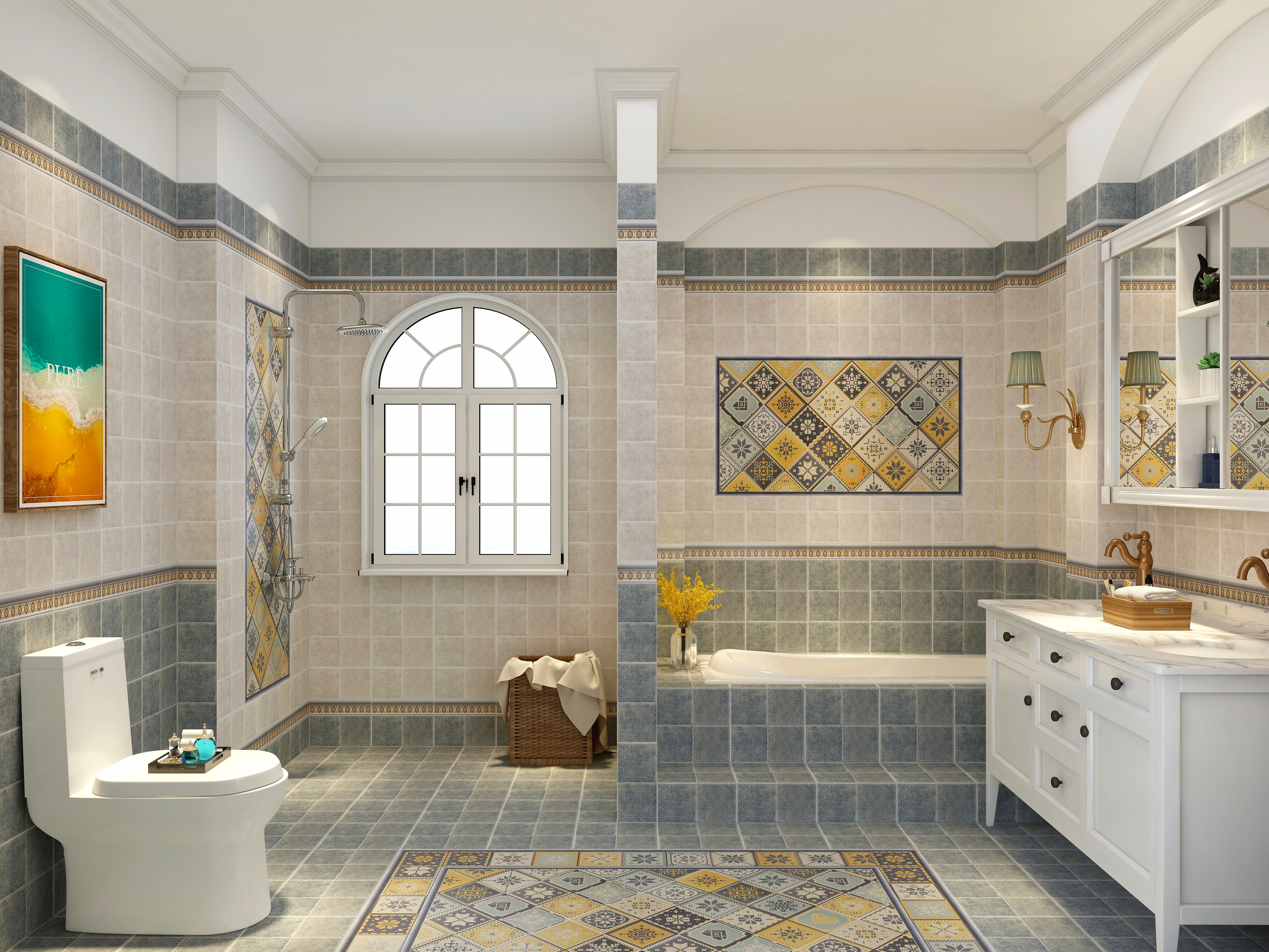 小米小果-卫浴空间--地中海风格-装修设计方案