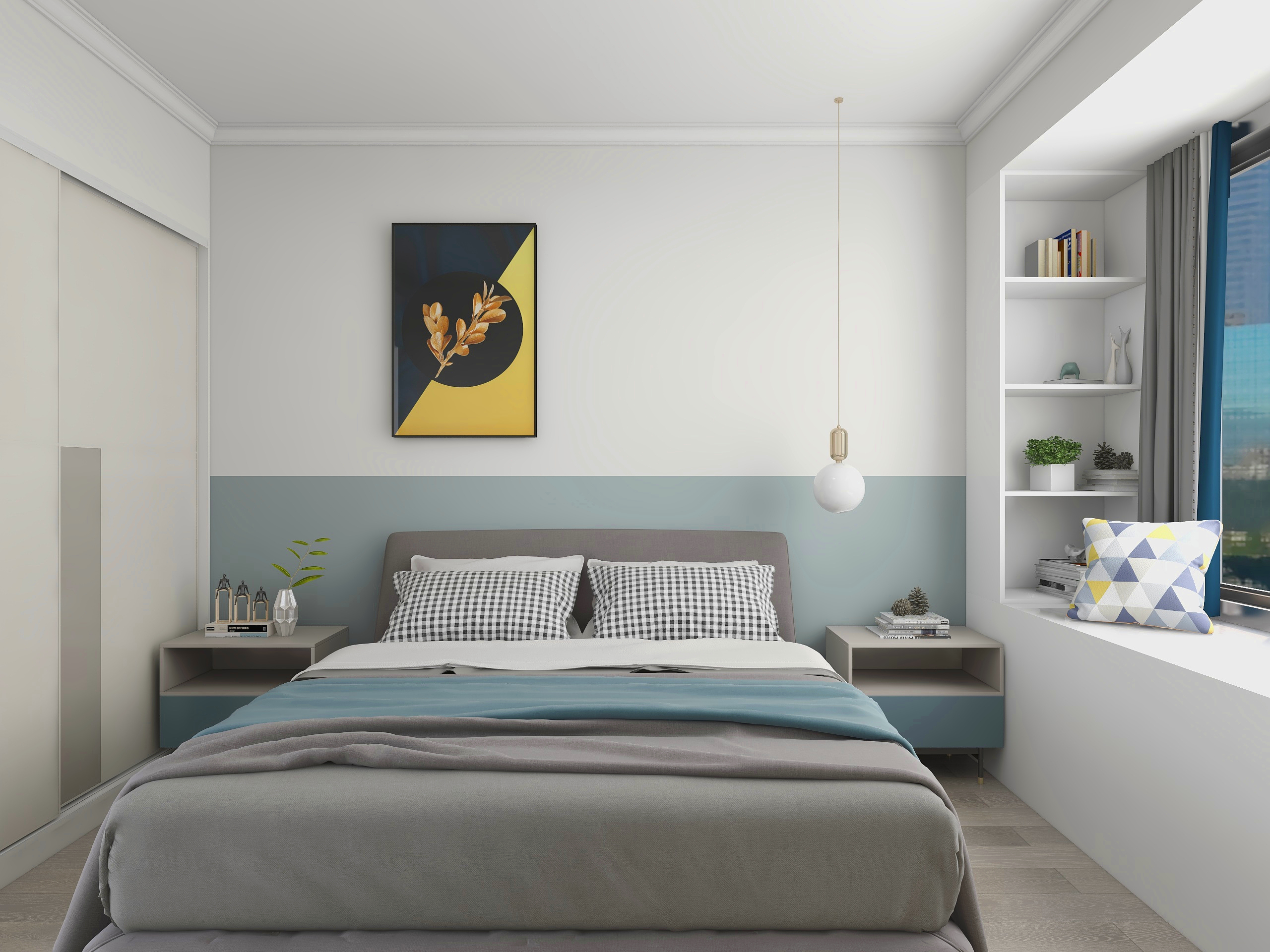 叁慕设计I诗尼曼整家定制-39#1103主卧-副本-装修设计方案