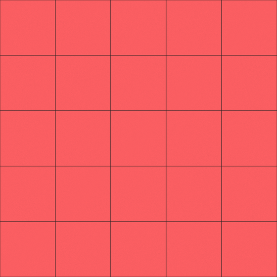 Vibrant Red Panton Floor Tile 3D Model