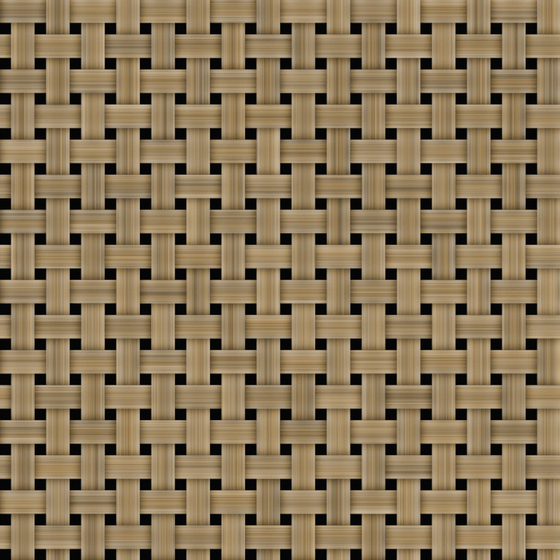 Black Bamboo and Rattan Material 3D Model
