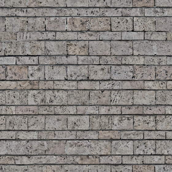 Gray Real-Time Brick Material 3D Model