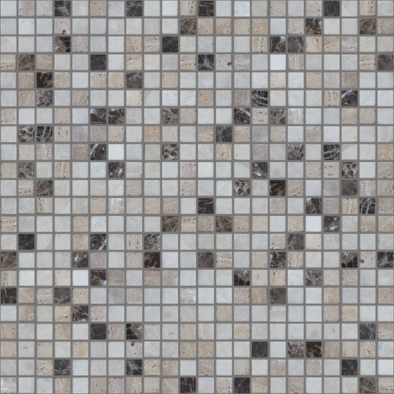 Real-Time Building Ceramic Tile 3D Model in Black