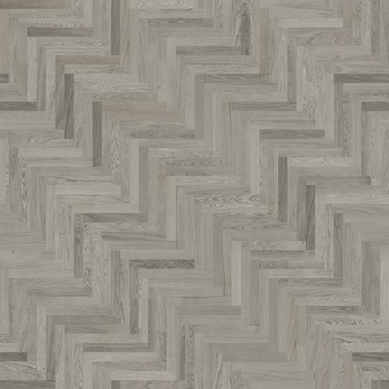 Real-Time Material Wood Floor Herringbone Board in Gray