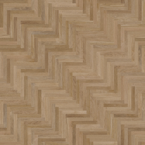 Real-Time Herringbone Wood Floor Material in Brown