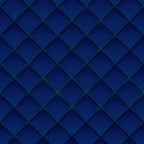 Blue Semi-Matte Pottery Tile 3D Model