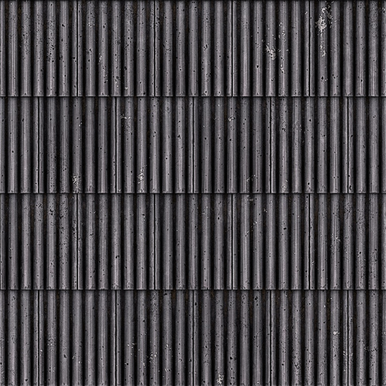Black Semi-Matte Pottery Tile