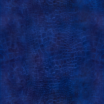 Crocodile Stripes Soft Material 3D Model in Blue