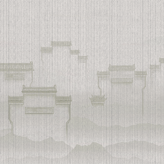 Stylish Euroart Wallpaper 3D Model in Wood Color