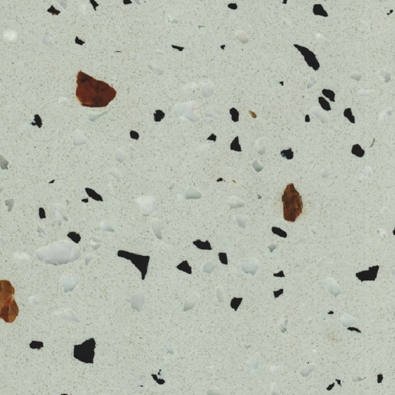 Dark Color Inorganic Stone Floor Tile 3D Model in Brown