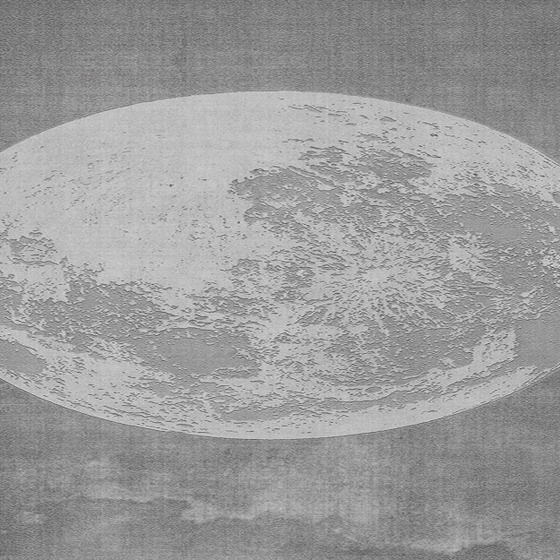 Moon Gray Background Wall Fabric 3D Model for Art Spaces