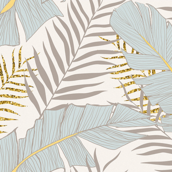 Yellow Tropical Mural 3D Model