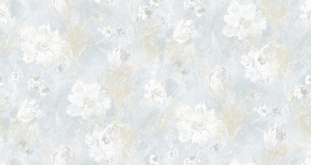 Seamless New York Flowers Scattered Wallpaper 3D Model