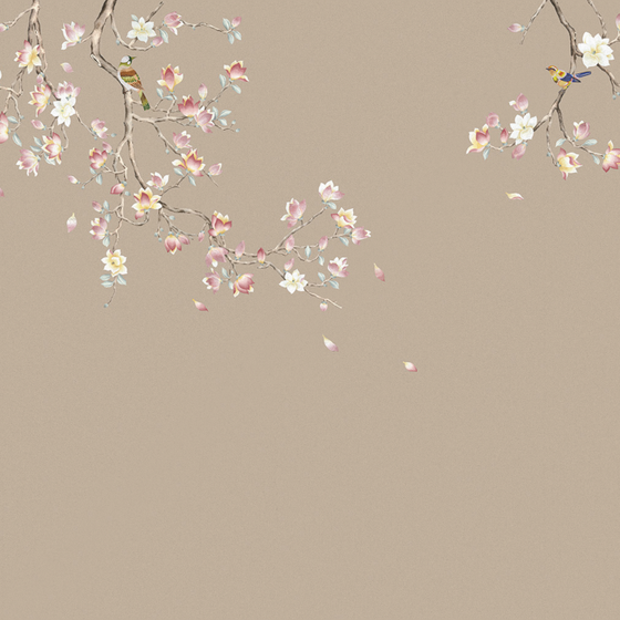 Beetle Inca Embroidery Wallpaper