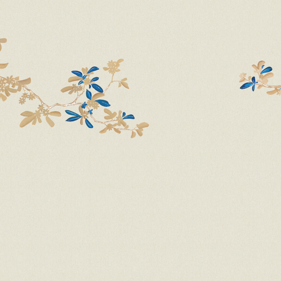 Beetle Inca Wallpaper Fabric Model in Beige