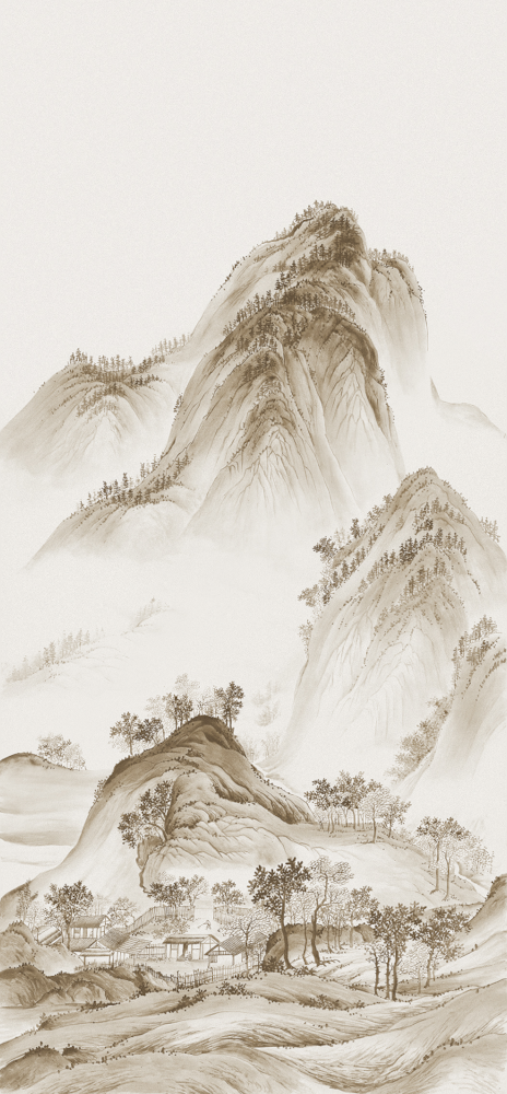 Wood Color Beetle Mural Wallpaper Fabric 3D Model