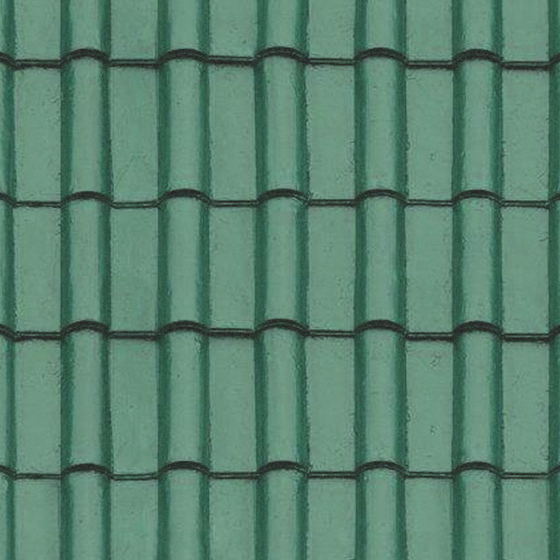 Green Painted Pottery Tile for Unique Decor
