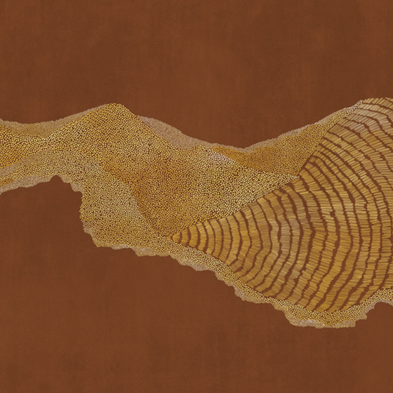 Beetle Mural Modern Texture PZ0019K-C Wallpaper in Brown
