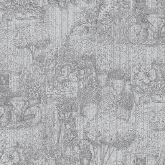 Chemps Elys The Story of Spring Seamless Wall Cloth CL3-7004 3D Model in Gray