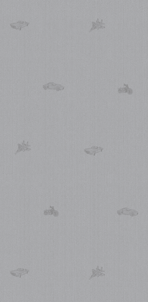 Future Stars Children's Style Seamless Wall Fabric 3D Model in White