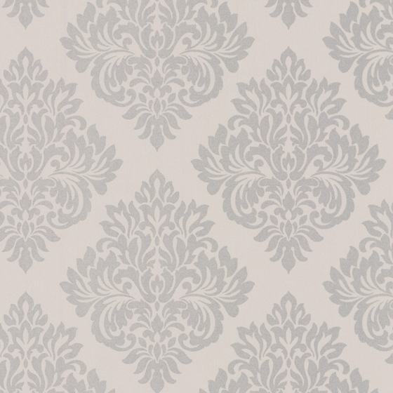 European-Style Light-Colored Patterned Wallpaper 3D Model