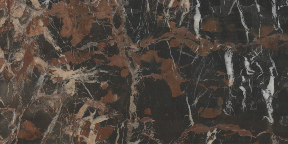 Brown Black Gold Flower Marble 1500x750 3D Model
