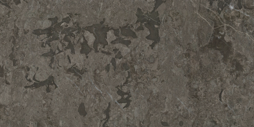 Black Gold Flower Glass Marble 3D Model in Gray